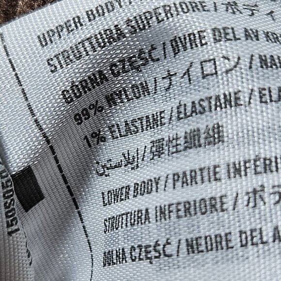 Abercrombie & Fitch Brown Ribbed Bodysuit Womens Size Large V-Neck Straps - Picture 6 of 6